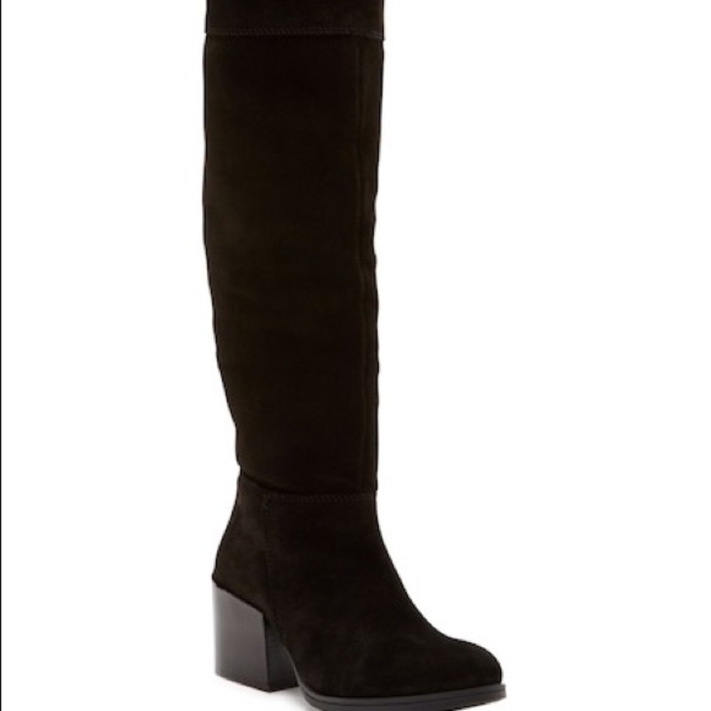 Black steve madden suede over the knee boots